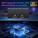 2024 Upgraded TV Antenna Up 1000+ Miles, Antenna Tv Digital HD Indoor Outdoor Digital Antenna for All TVs Support 4K 1080P HD Powerful TV Antenna with Amplifier Signal Booster & Thick Coax Cable