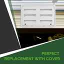 RVGUARD RV Refrigerator Lower/Upper Mount Vent 23-1/8"W x 15" H, RV Refrigerator Vent Cover Replacement White with Screen for Camper Trailer
