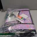 3PCS Kids Travel Tray for Airplane - Toddler Car Seat Table Tray, Road Trip Essentials for Boys & Girls, Carseat Lap Desk for Kids Road Trip Activities (Pink/Green-/Purple)