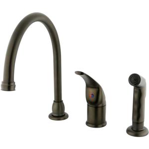 Kingston Brass KB825 Chatham Widespread Kitchen Faucet, 9", Oil Rubbed Bronze, Oil-Rubbed Bronze