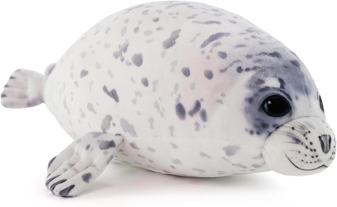 Sew Butiful Seal Stuffed Animal Toy, Cute plushies, 20" Seal Plush Pillow Gift for Girls Kids Children Birthday Christmas (Medium)