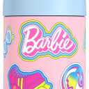 THERMOS FUNTAINER Water Bottle with Straw - 12 Ounce - Kids Stainless Steel Vacuum Insulated Water Bottle with Lid, Barbie