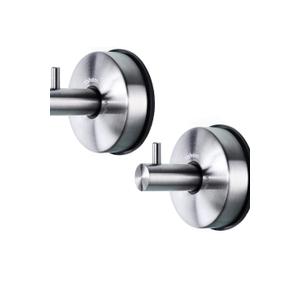 YOHOM Stainless Steel Vacuum Suction Cup Bathroom Shower Holders - Removable Towel Rack, Bathrobe and Loofah Hooks with Brushed Finish