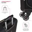 SwissGear 4010 Softside Luggage with Spinner Wheels, Black, Carry-On 18-Inch