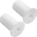 Hordion 2 PCS Wall Grommet, 3/4" Silicone Wall Bushings Waterproof Cable Feed Through Bushing Grommet for Cable Routing Kit Accessories, White