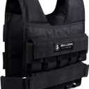 Adjustable Weighted Vest 0-44lbs,5BILLION Weight Vest with Solid Bar Weights,Body Weight Vest for Men Women,Strength Training Workout Vest for Running Pushups Squats,Pockets On the Back and Front