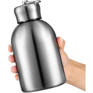 Mifoci 1 Pcs 20 oz Mini Water Bottles Stainless Steel Slim Insulated Thermal for Hot Cold Drink Thermal Small Vacuum Portable Water Bottle for Women Gifts Travel Camping Hiking