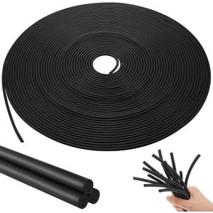 Frienda Backer Rod Foam Rubber Caulk Saver Concrete Expansion Joint Filler Weather Strip Seal for Gaps and Joints (Black,1/8 Inch x 100 ft)