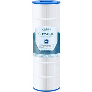 Cielvita C1750 4 oz Media Pool Filter Cartridge Replacement for Hayward C1750, C17502, C17502S, Replaces Hayward CX1750RE, Pleatco PA175, Unicel C-8417, FC-1294, NSF/ANSI 50 Certified, 175 sq.ft