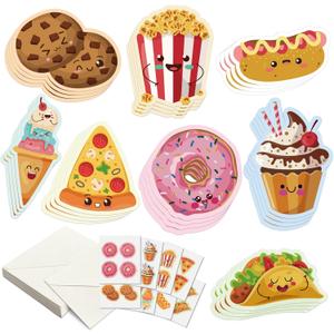 32 Pack Valentines Day Cards for Kids School, 8 Adorable Designs with White Envelopes & Fragrant Stickers, Class Valentines Day Cards Gifts for Kids Class, Valentines Day Classroom Exchange Cards