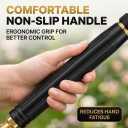 High Pressure Hose Nozzle, 2026 Upgraded All Metal Jet Sweeper Nozzle for Garden Hose, Heavy Duty Adjustable Twist Water Sprayer for Car Wash, Patio, Driveway and Outdoor Cleaning (2 PC*Pacifier)
