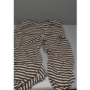 SOLY HUX Women's Plus Size Striped Pants Elastic Waist Wide Leg Knit Lounge Pants Casual Long Trousers Multicolor Striped, XX-Large Plus