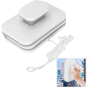 Magnetic Windshield Cleaner Tool, 2026 New Magnetic Double-Sided Window Cleaner with Anti-Falling Rope, Glass Thickness 3-10mm, for Home High Rise Car Glazed