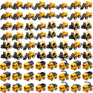 Libima 72 Pcs Construction Toys for Construction Party Favors, Fire Fighting Vehicles Tractor Military Truck Toys Small Sand Trucks Excavator Toy for Birthday Gift, 16 Styles(Engineering Vehicles)