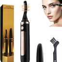 2026 Heated Eyelash Curler-USB Rechargeable Electric Eyelash Curler- Eyelash Curlers Heated 4 Temperature Modes Fast Heat Up Within 3s - 24 Hours Long Lasting- with Led Display for Women Girls (Black)