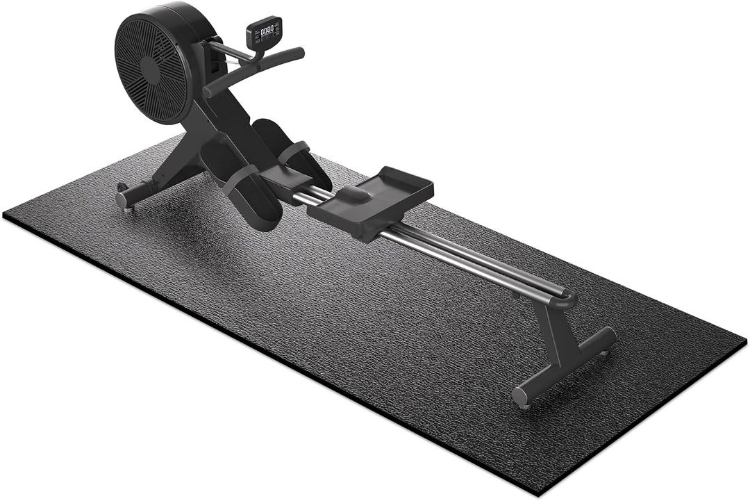 Treadmill Mat,  84"x36"x6mm Thick Exercise Equipment Gym Mat for Hardwood FloorCarpet, Compatible with Peloton Bike, Indoor Spin Bike, Elliptical