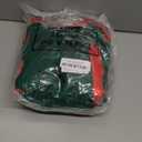 Vesici 4 Pcs Christmas Chair Back Covers Red Green Bows Dining Chair Slipcovers 3D Removable Washable Christmas Decoration Slipcovers Set for Xmas Holiday Kitchen Dining Room Home Office Decorations