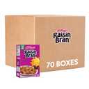 Kellogg's Raisin Bran Breakfast Cereal, Fiber Cereal, Made with Real Fruit, Original (70 boxes) (1.52 Ounce (Pack of 70)), Best By: AUG 13 2025