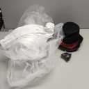 Hillban Snowman Costume for Women Kit Frosty Costume Tutu Skirt Opaque Tights Red Scarf and Snowman Top Hat for Cosplay Party (Small)