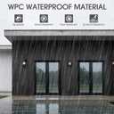 WPC Slat Wall Panels 8 Pack 96" x 6", Waterproof Fluted Wall Paneling, Accent 3D Wall Panel for Wall Decor, Bathroom, Bedroom, Office - Low Grille Black (Cover Approx.32 sq.ft)