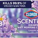Clorox Scentiva Disinfecting Wet Mop Pad, Disposable Heads, Multi-Surface Floor Wipes, Lavender and Jasmine, 2 Packs, 24 Refills Per Pack