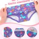 Girls and Toddlers 100% Cotton Underwear Tagless Soft Panties Size 7-8T (6-Pack)