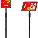 USCNC 1 Pack Sign Holder Stand 8.5x11 inch - Adjustable Floor Standing Sign Holder -Snap open frame,360° Rotation for Malls,Schools,Restaurants