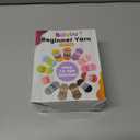 3 Pack Beginners Crochet Yarn, Yarn for Crocheting Knitting Beginners, Easy-to-See Stitches, Chunky Thick Bulky Cotton Soft Yarn for Crocheting (3x50g) (Gradient Blue)