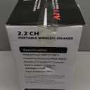 60W (80W Peak) Portable Bluetooth Speaker with Double Subwoofer Heavy Bass, Bluetooth 5.0 Wireless 100ft Outdoor Speaker, Support FM Radio, LED Colorful Lights, Stereo Sound, for Home, Party, Travel