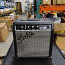Fender Frontman 10G Electric Guitar Amplifier, 10-Watt Practice Amp with 6" Speaker, Built-in Overdrive, Headphone Jack & Aux Input, Black/Silver