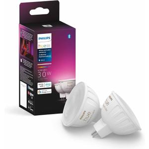 Philips Hue MR16 Smart LED Bulb White and Color Ambiance (2 Pack)