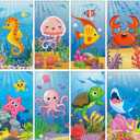 8 Pcs Fluorescent Light Covers with 80 Magnets Decorative for Classroom Ceiling Lights 4 x 2 Feet Magnetic Light Cover Filter Easy Install for VBS Office Hospital Home Ceiling Supplies (Ocean Animal)