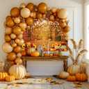 Autumn Maple Forest Photography Backdrop 7x5ft Fall Harvest Photo Backdrop Thanksgiving Background Pumpkin Decoration Party Backdrops for Farm Party Banner Supplies