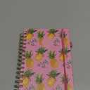 A5 Spiral Notebook Yellow Pineapple Pattern School Office Notebook 8.3x5.7 In 60 Sheets 80gsm Paper College Ruled Paper Men Women Journal Notebook for Work Study Travel 1 Pack