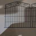 Mars Explo 10 Panels No Dig Decorative Outdoor Garden Fence with Gate, 32 in(H) X 23.6 ft(L) Animal Barrier Fencing, Rustproof Portable Fence, Temporary Dog Fence Outdoor for Yard, Outside, Backyard