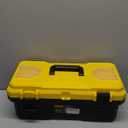 20 Inch Tool Box with Lock, 2-Layer Heavy-Duty Organizer with Removable Tray, Liftable Lid for Small Parts, 29lb Capacity & Carry Handle for Tools, Camping, Medical Supply Storage