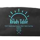 Ready Table Small Lightweight Portable Outdoor Folding Table w/Aluminum Hard Top. Useful for Beaches, Boating, Camping & More. 16x11 Portable Table w/Bag Makes for Easy Travel & Quick Setup.