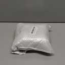 2 Inches White Bun Feet for Furniture Solid Wood Round Replacement Legs Set of 4 for Chair Ottoman Predrilled M8 Bolt