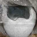 Abbott Collection Tipped Urn Planter - Cement Indoor and Outdoor Planter Pot - Grecian Ornamental Vase for Flowers and Succulents - Grey (6" H, 4" Opening)