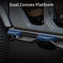 OEDRO Bed Access Running Boards Fit for 2020-2026 Jeep Gladiator JT 4 Doors | Two-Stairs Side Steps for Crew Cab, Steel Nerf Bars, Black Powder Coated Rails