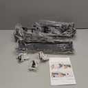 Garage Tool Organizer Wall Mount, 48inch Heavy-Duty Garage Storage System and Garden Tool Organizer with 6 Adjustable Double Hooks for Shovel, Snowboard, Yard Tools and Shed