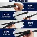 Front and Rear Windshield Wiper Blades, 3 Pcs Front and Back Windshield Wipers Blades Replacement for Benz GLE 2020-2025, Car Window Wiper Blades for AMG GLE 53 63S 350 450 4MATIC