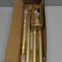 BRIOFOX Shower Curtain Rod Adjustable 18-64 Inch, No Drilling Non Slip Stainless Steel Spring Tension Curtain Rod for Window or Bathroom, Sunset Gold