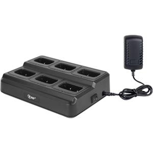 TIDRADIO TD-V2 Original Six-Way Charger Multi Unit Charger Base for BF-888S, BF-88A, PX-888s, H-777, BF-88ST Walkie Talkie and Battery, 1Pack