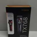 Hair Clippers for Men Professional Clippers for Men Cordless&Corded Barber Clippers for Hair Cutting & Grooming. Rechargeable Hair Trimmer Kit for Household (Red)