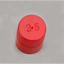 Globe Scientific 118152R Diamond PP Culture Tube Cap for 16mm Glass Culture Tubes, Red, Pack of 100