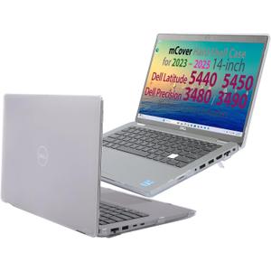 mCover Case ONLY Compatible for 20232025 14" Dell Latitude 5440 5450 Series/Precision 3480 3490 Series Windows Notebook Computer (NOT Fitting Any Other Dell Models) - Clear