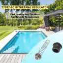 Thermal Regulator #77707-0010, 38000-0007S Compatible with MasterTemp 400 250 125 200 300 333 Models and Sta-Rite Pool Spa Heaters SR200 SR333 SR400 Models