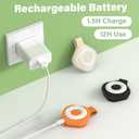 Nurse Night Light Clip for Badge - Rechargeable Magnetic Badge Light with 6 Brightness & 3 Color Modes, Hands-Free Nurse Essentials for Night Shift, Purse Light for Walking, Camping Black 1 Pack