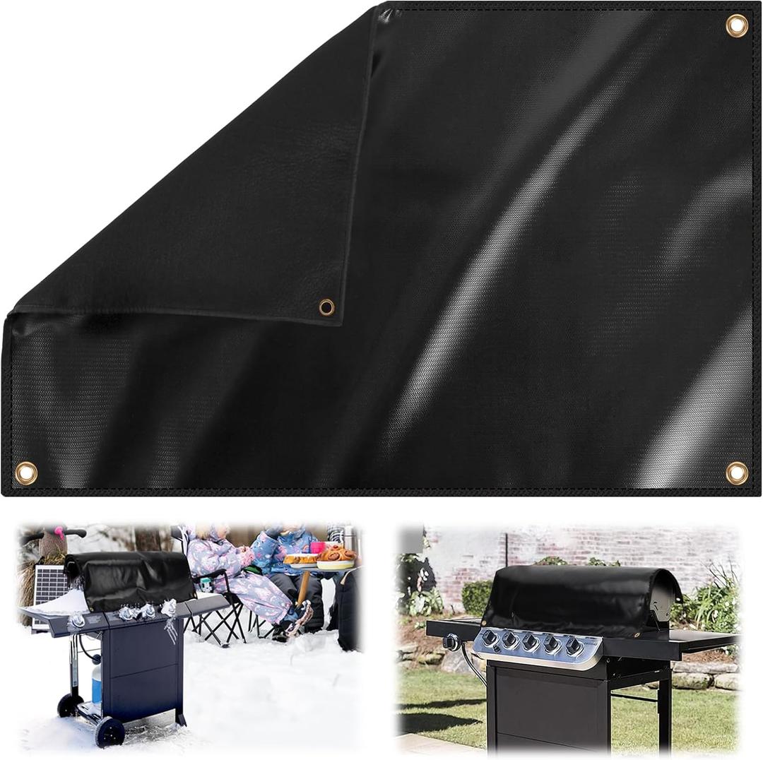 30 x 40in Grill Thermal Insulated Blanket for Winter Cooking,Smoker Insulation Blanket Heat Shield Carbon Felt Welding Blanket to Save Heat for Stove, Fireplace, Welders, Plumbers